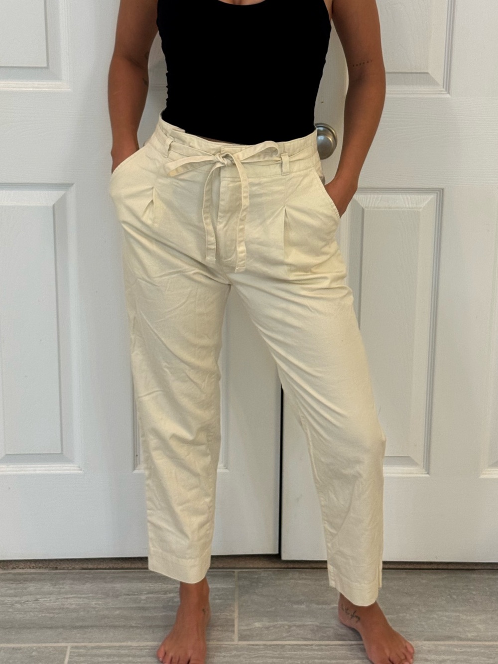 GAP Paperbag Khaki Ankle Pant